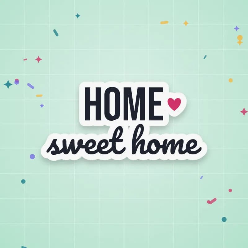 Home Sweet Home cut file preview