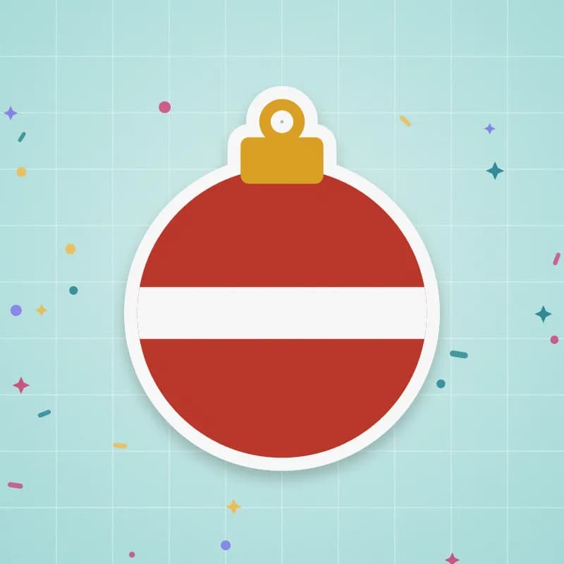 Round ornament cut file preview