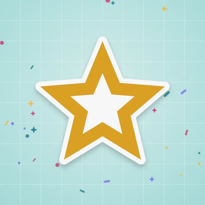 Star topper cut file preview