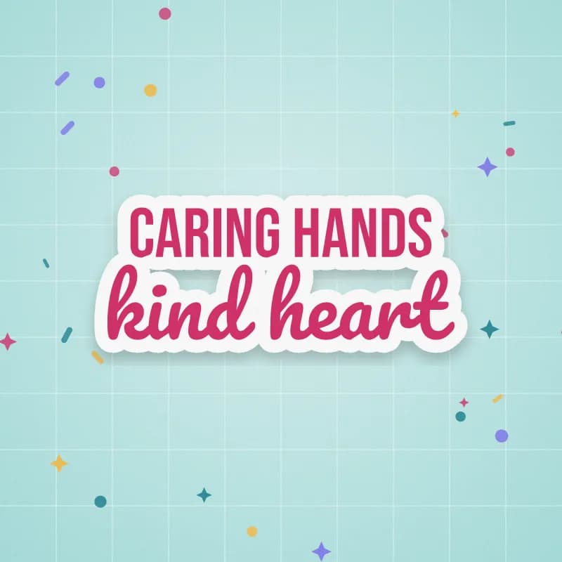 Caring Hands, Kind Heart cut file preview