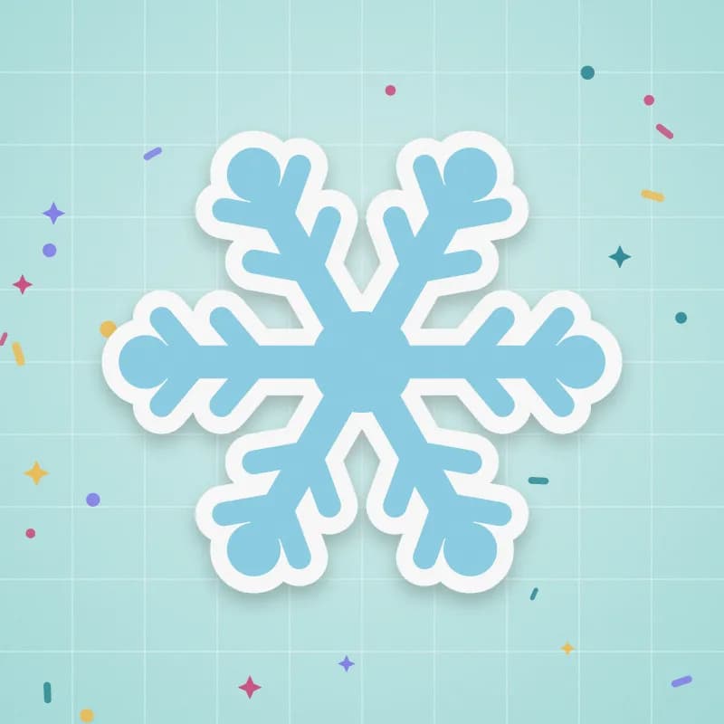 Snowflake, dotted tips preview