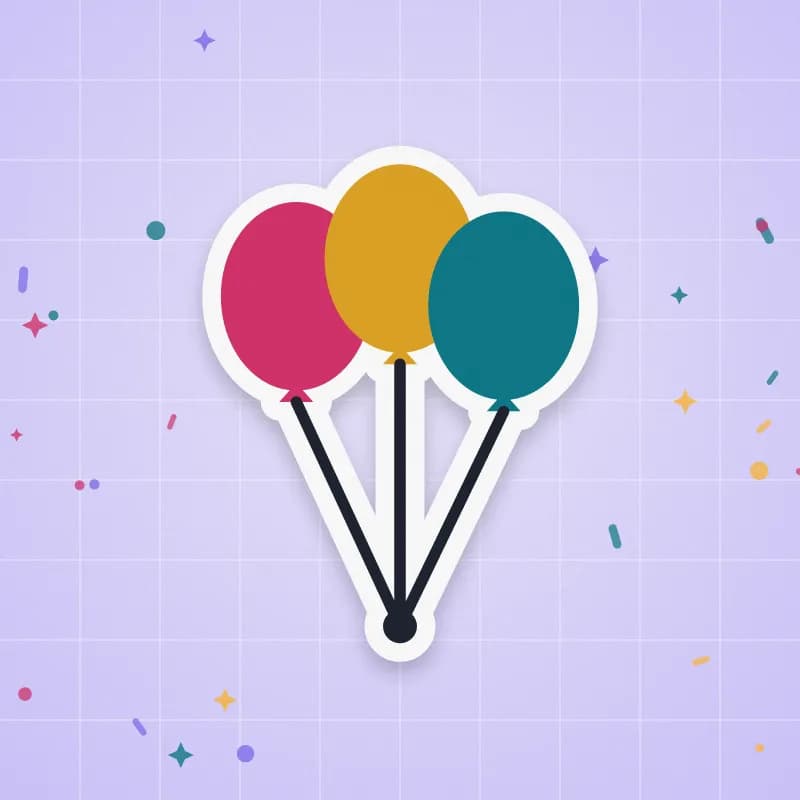 Balloon bunch cut file preview