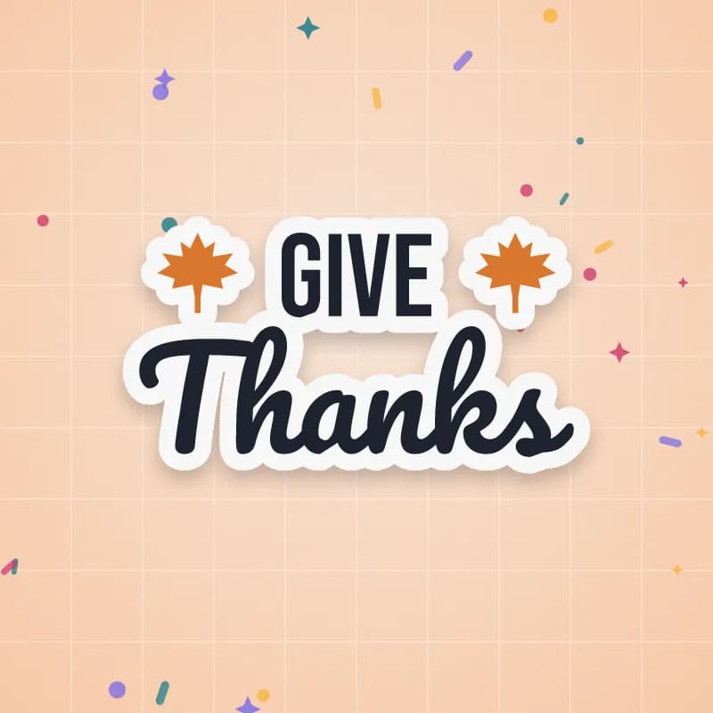 Give Thanks with leaves cut file preview