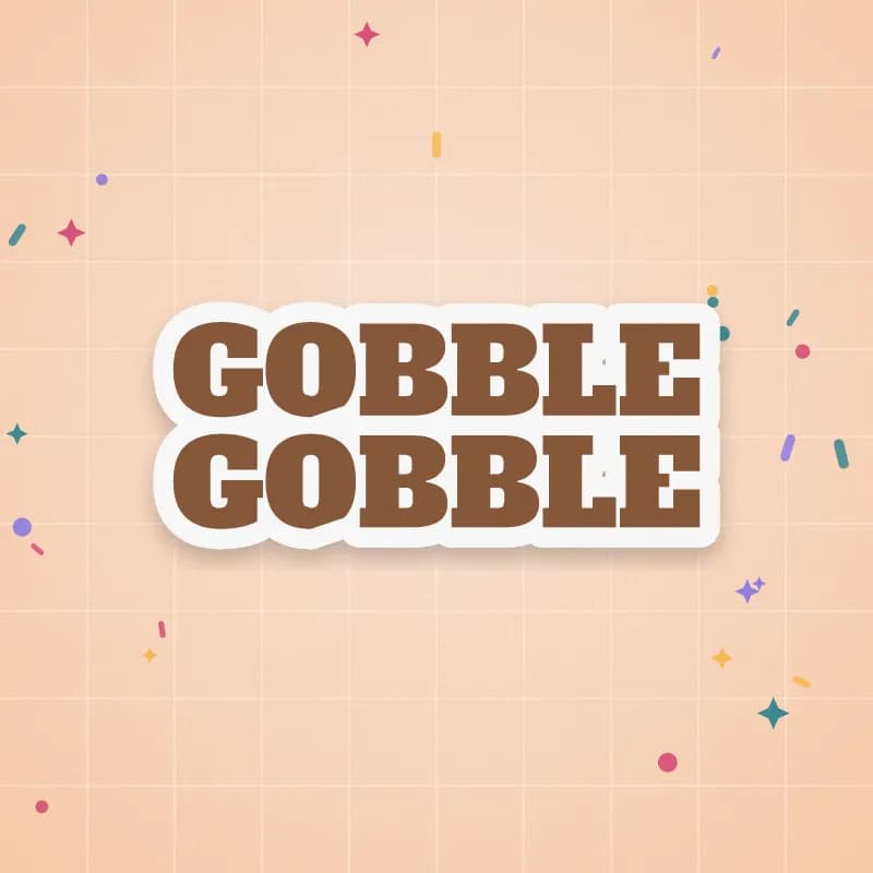 Gobble Gobble cut file preview