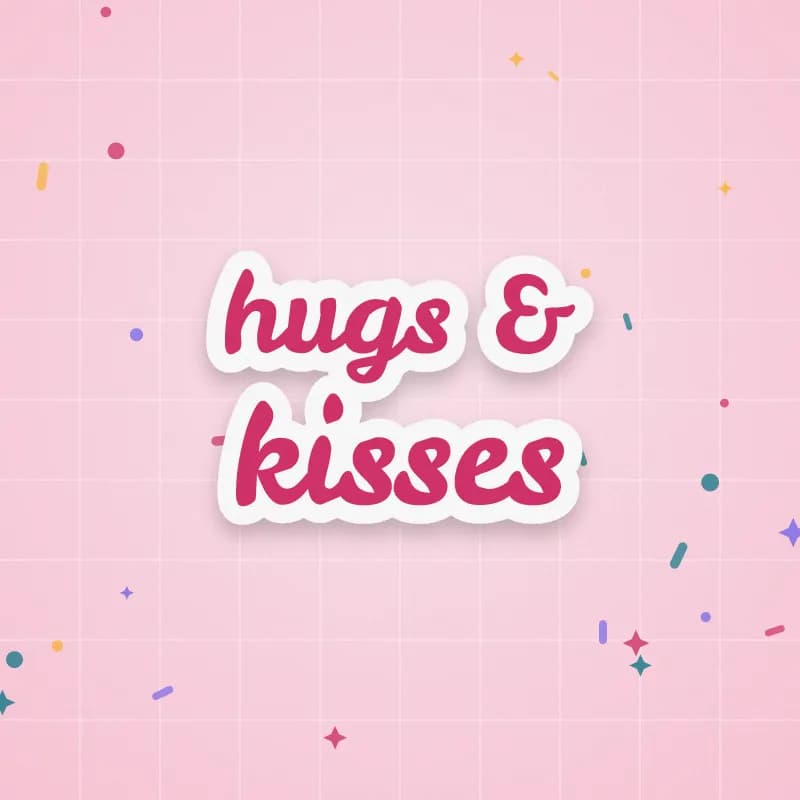 Hugs & Kisses cut file preview