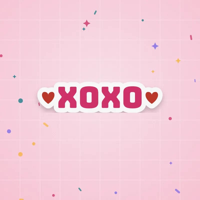 XOXO cut file preview