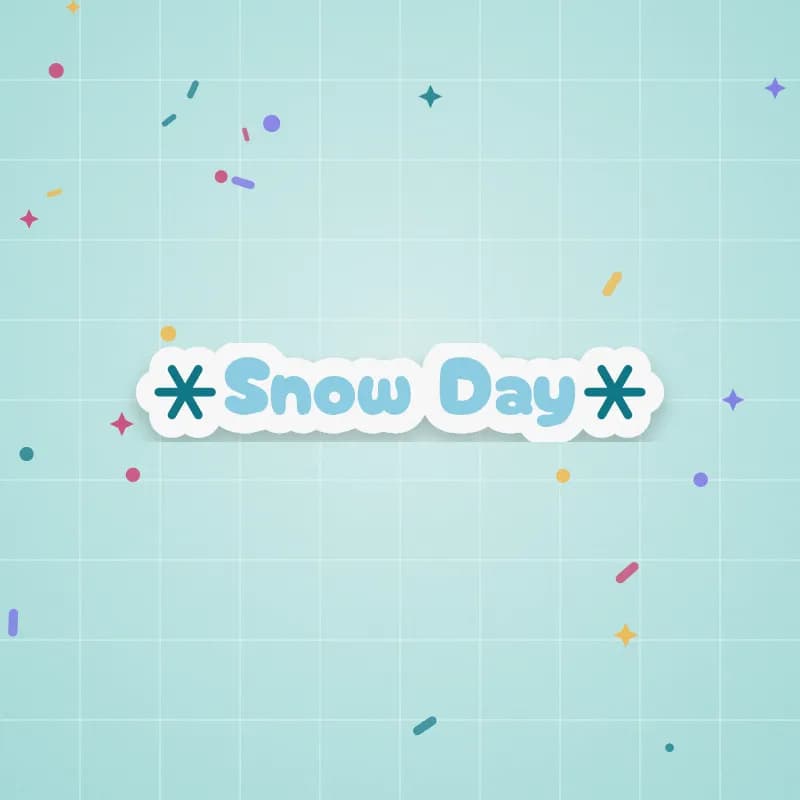Snow Day cut file preview