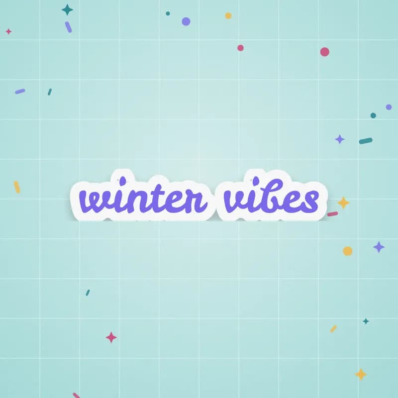 Winter Vibes cut file preview