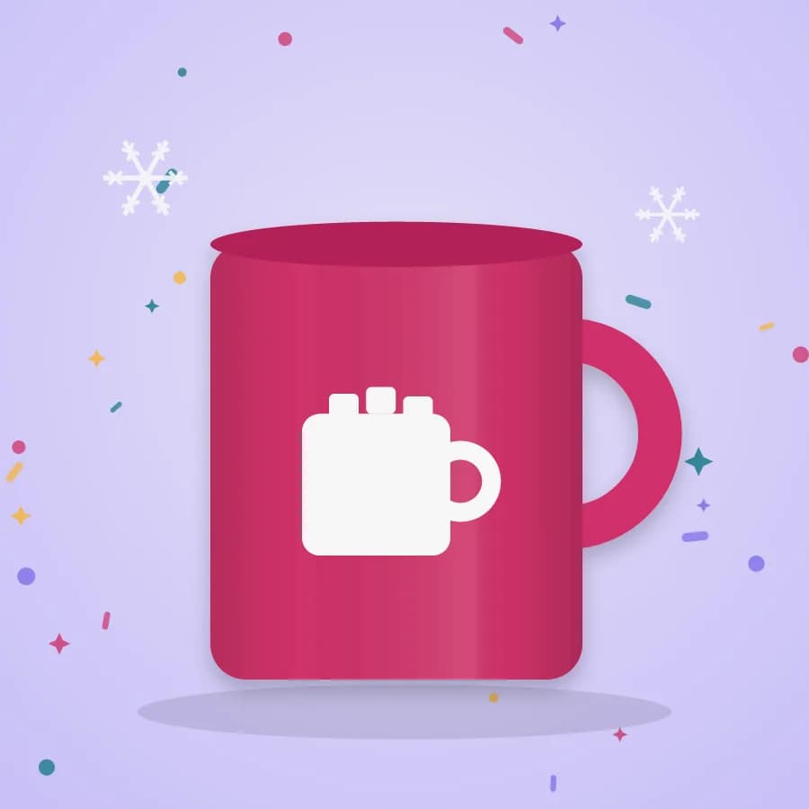 Holiday mug mockup made with the “Cocoa mug” file